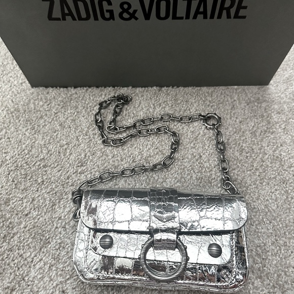 ZADIG AND VOLTAIRE EMBOSSED SNAKE KATE WALLET - Picture 2 of 4